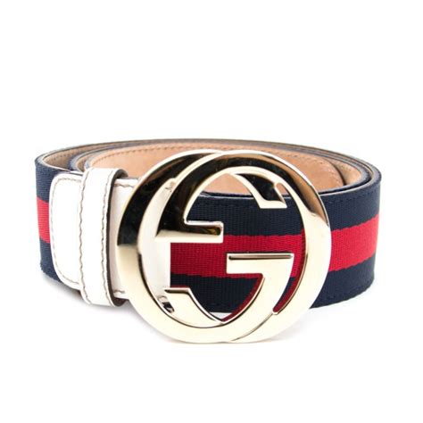 gucci red white blue|blue and red Gucci belt.